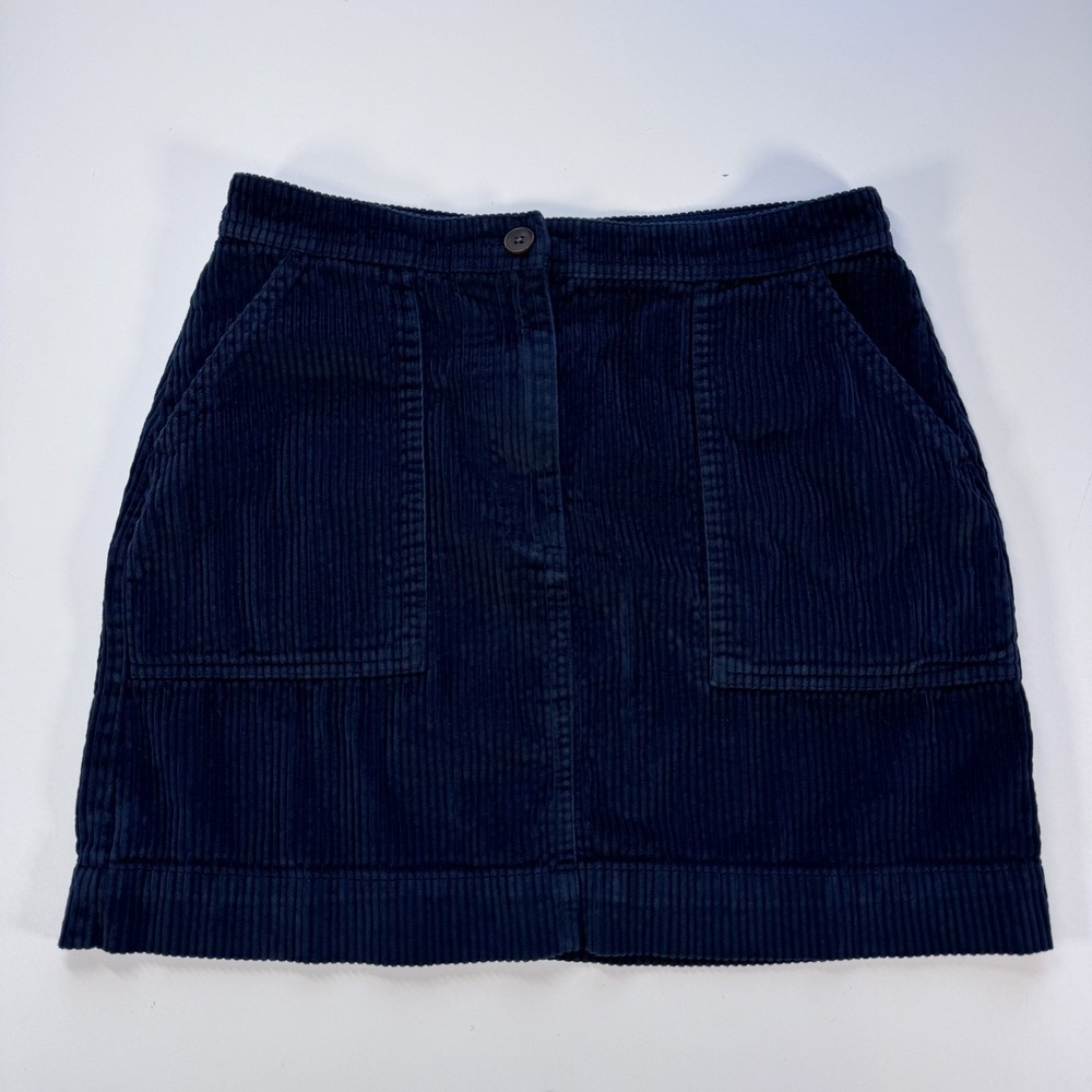 GAP Corduroy Mini Skirt Womens 6 Pockets Green